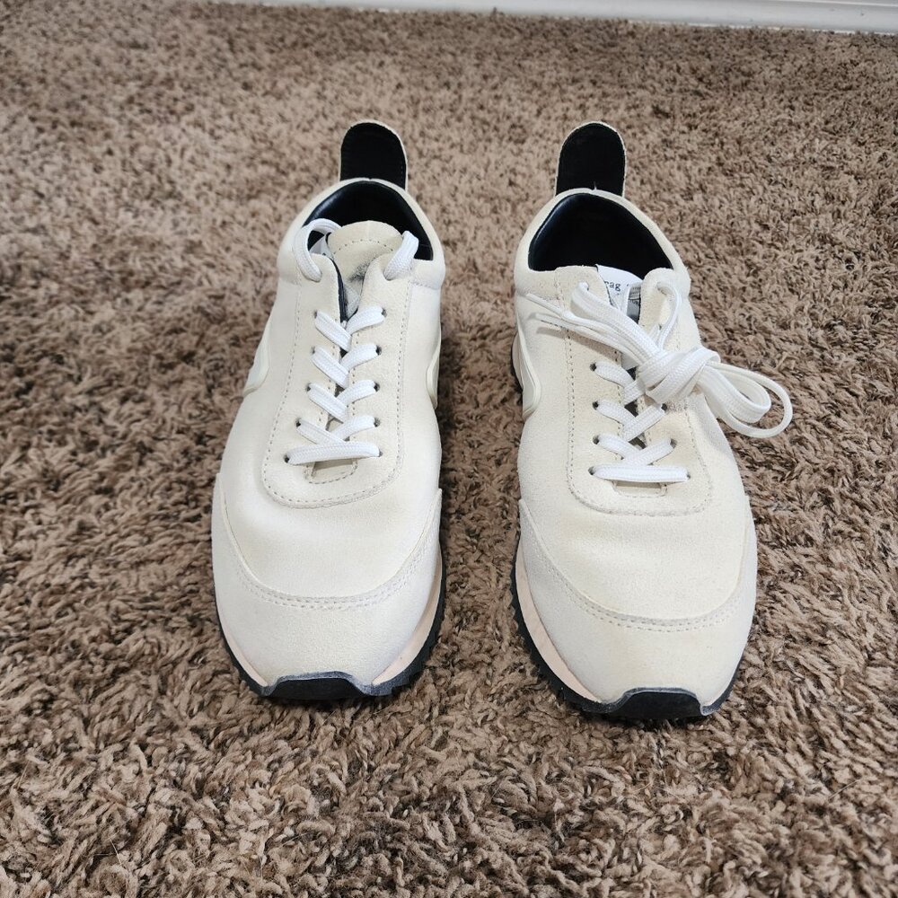 Rag & Bone Suede Retro Runner Shoes Women's Size 39 8.5 Tan Must Read - Picture 2 of 15